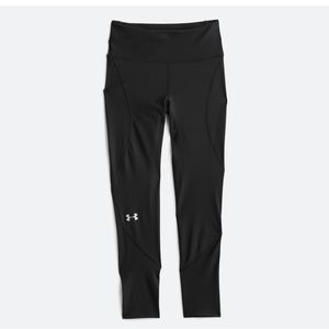 WMNS Under Armor Crop Performance Legging Size Large. Black. HeatGear material.